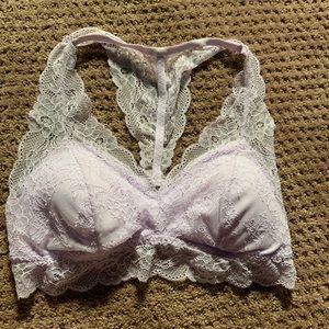 Purple Padded Racerback Bralette